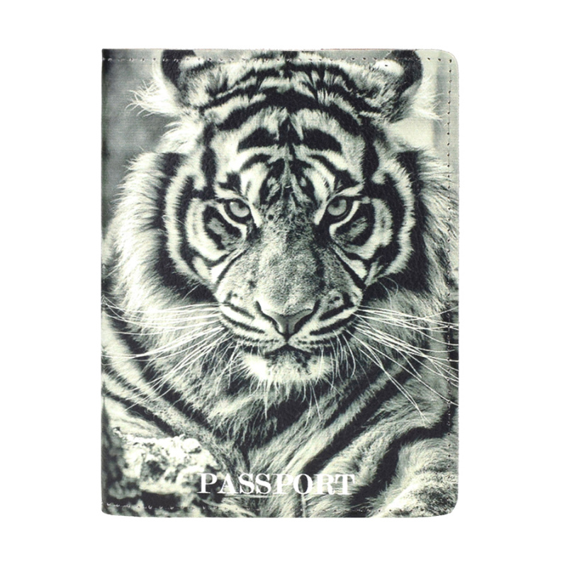 Обложка для паспорта с фото "Тигр"